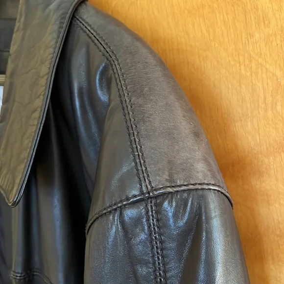 Andrew Marc xxl leather men’s jacket lined pockets outside and inside - Picture 8 of 12